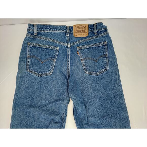 Vintage Y2K Levis Men's 550 Orange Tab Relaxed Fit Medium Wash Made in USA 36x32 - Picture 10 of 13